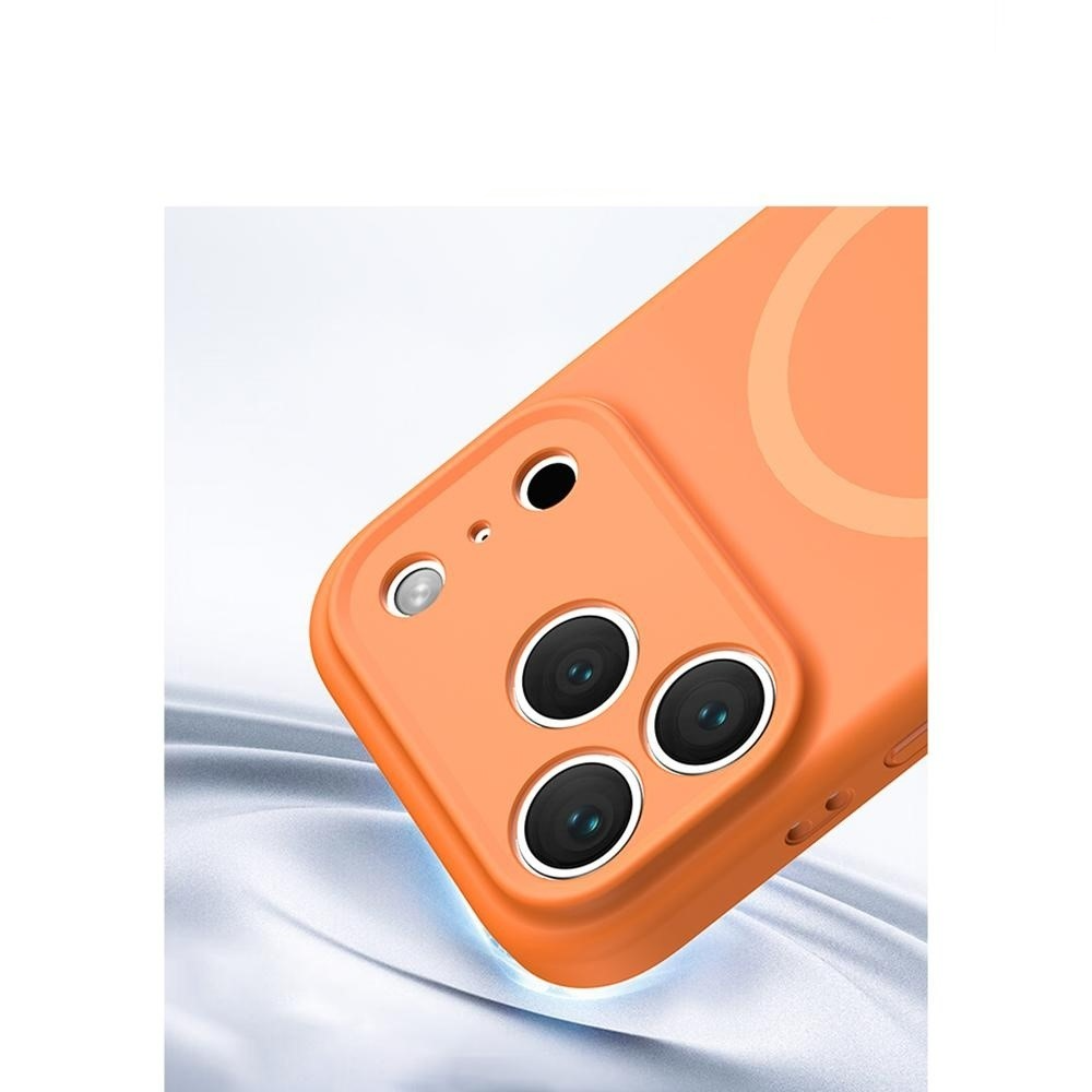 iPhone 17 Pro Max MagSafe Silikon Case Hülle mit Kameraschutz - Rosa