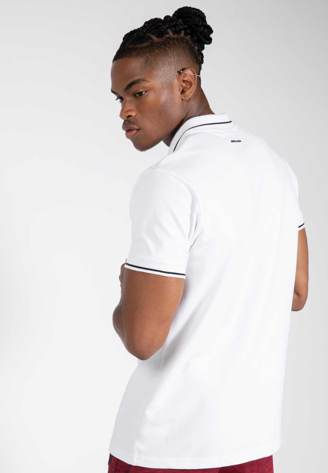 Gorilla Wear Delano Polo Blanco Negro
