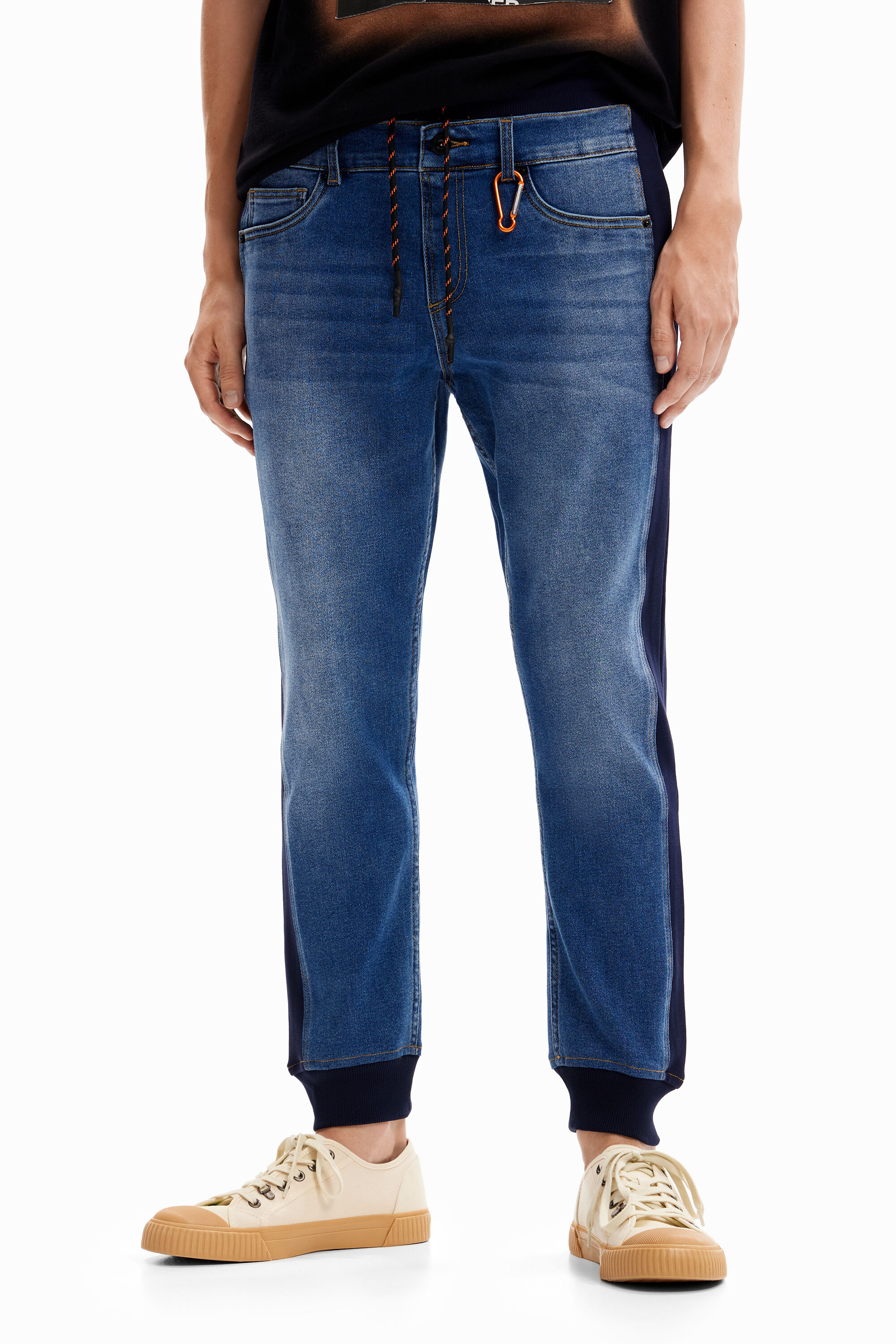 Pantalon jogger en jean hybride