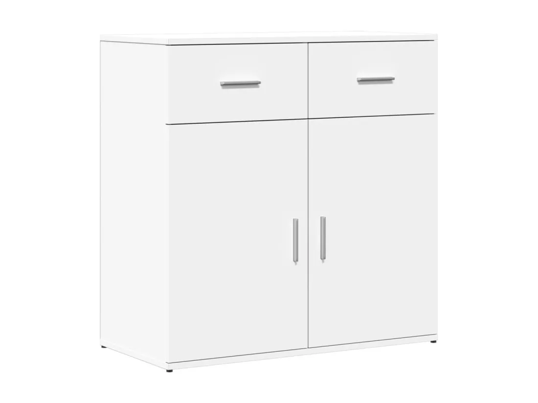 Buffet blanc 79x38x80 cm bois d’ingénierie