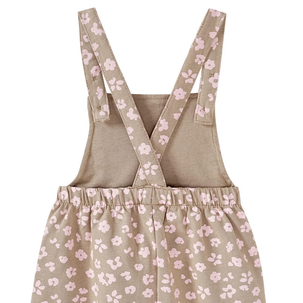 Topomini Newborn Langarmshirt und Overall im Set beige / rosa