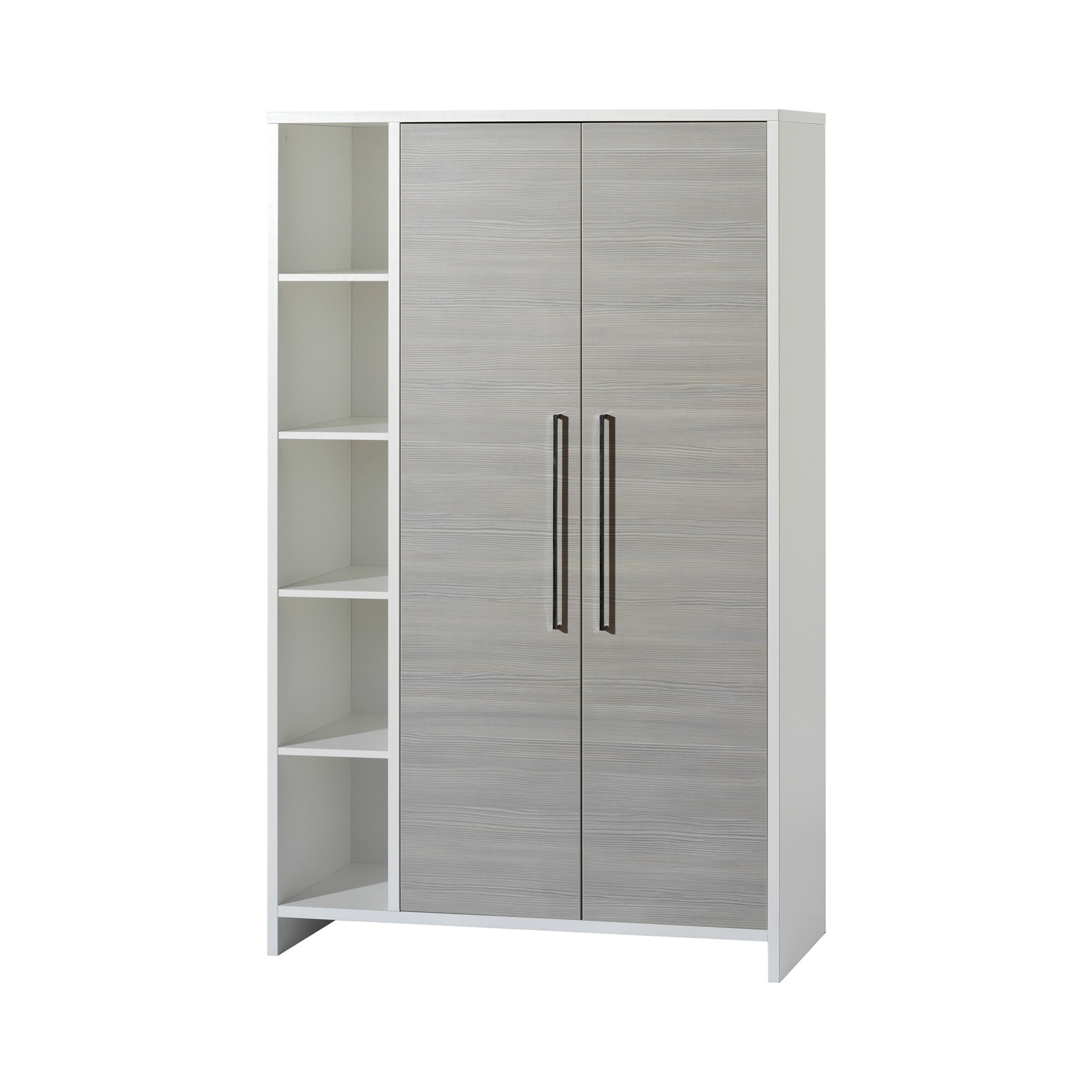 Schardt 3-tlg. Babyzimmer Eco Silber mit 2-türigem Kleiderschrank