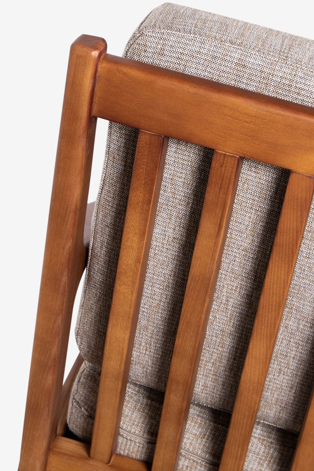 Houten stoel mid century bruin
