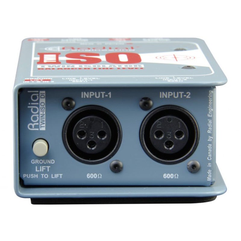 Radial Twin-Iso passieve 2-kanaals line isolator Jensen transformators