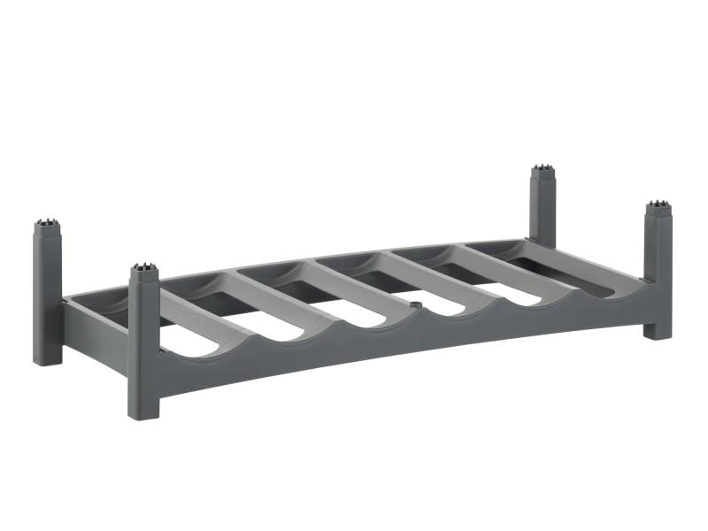 Rotho Flaschenregal Vario für 6 Flaschen, Grau Flaschenregal für 6 Flaschen