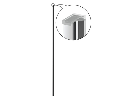 form&style stopprofiel MODENA 1950 mm chroom