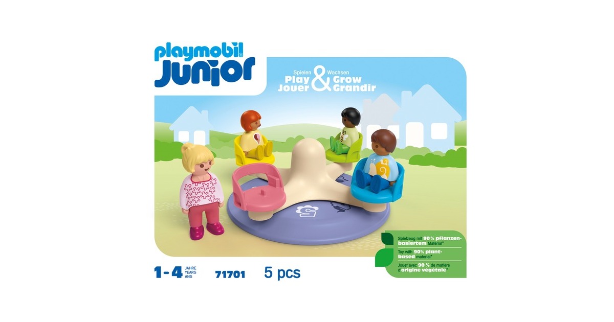 PLAYMOBILJunior - Cijfercarrousel Constructiespeelgoed  (71701)