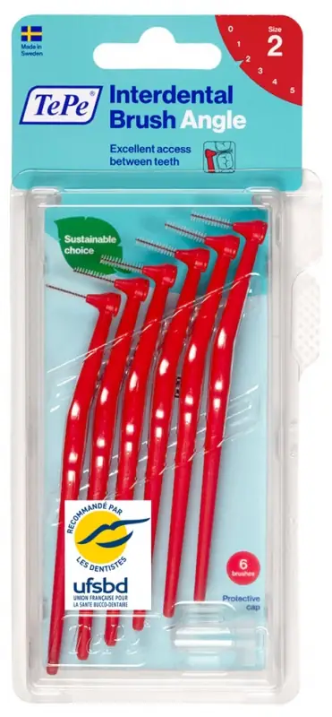 Brossettes Interdentaires Angle - Taille : 2 - 6 Brossettes