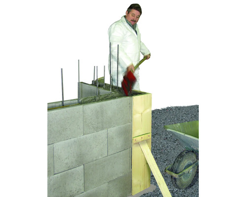 Betonbekistingsblok grijs 50 cm x 17,5 cm x 25 cm (pallet = 55 massieve blokken + 5 eindblokken)