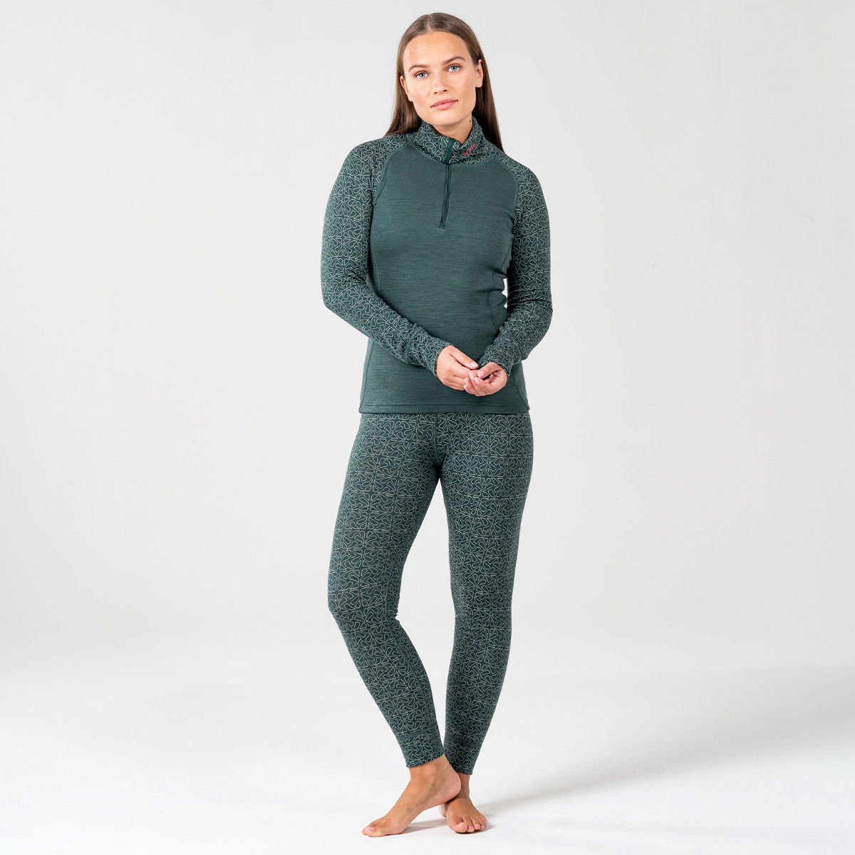 Devold Duo Active Zip Neck, dame (Woods)