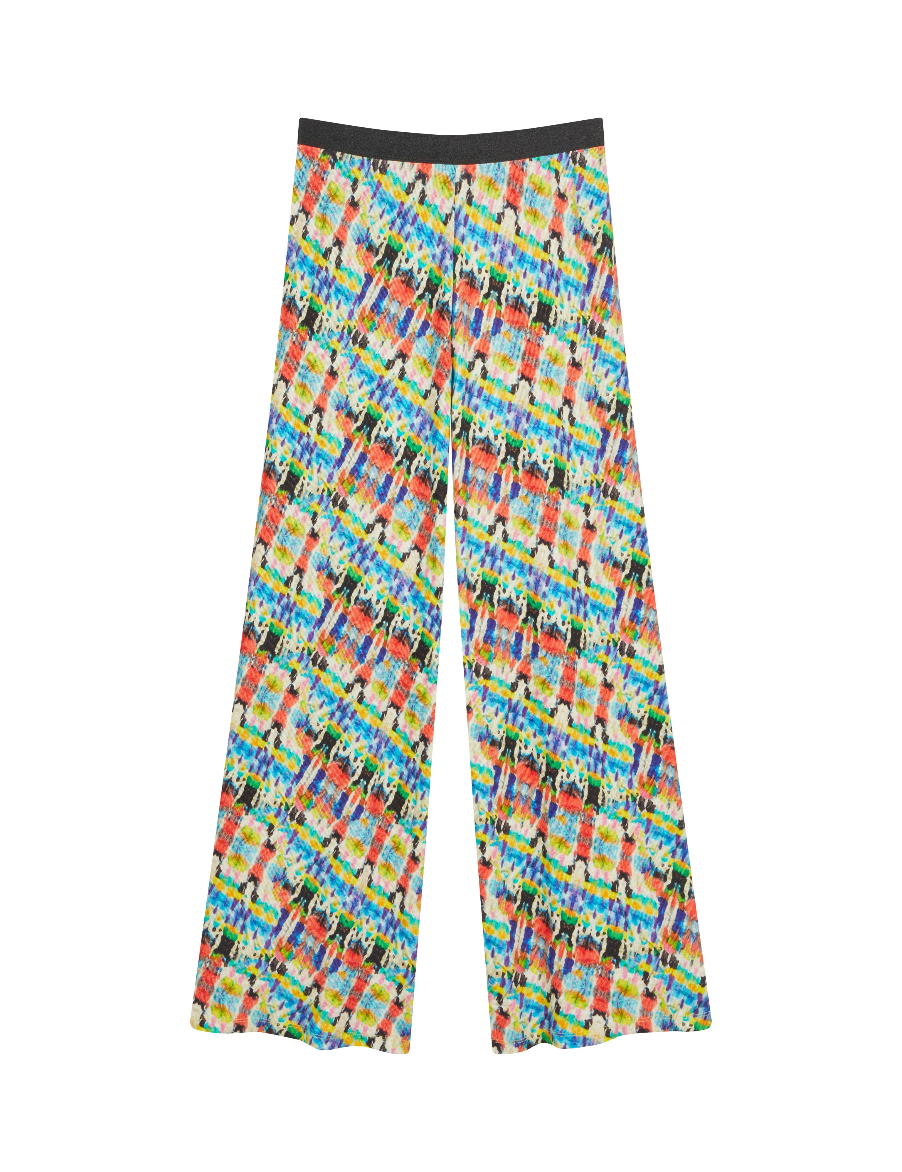 Mads Nørgaard  2X2 Cotton Aop Veran bukser - Blur Fleur Aop/Lemon Zest