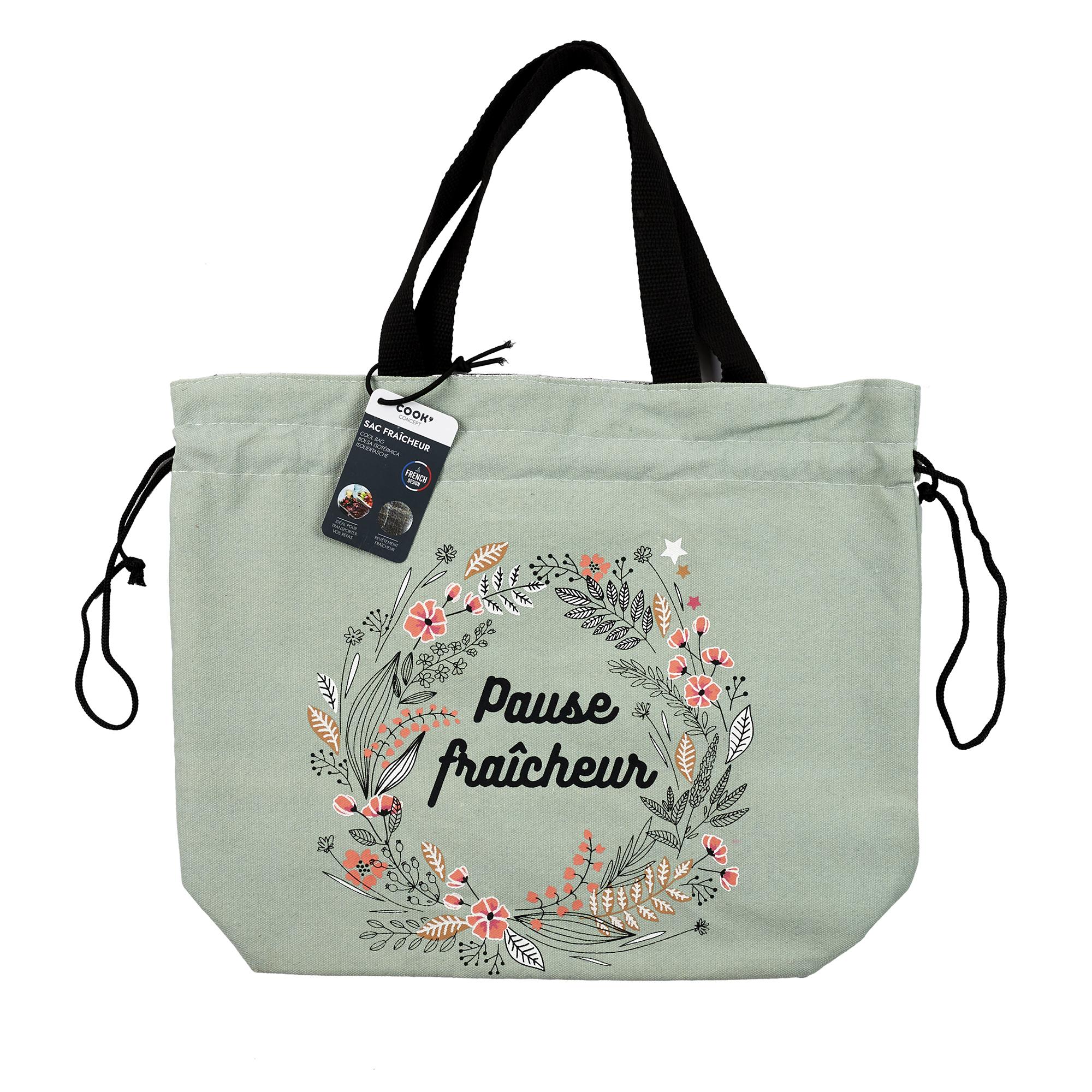 LUNCH BAG SAC FRAICHEUR TISSU 29X30CM