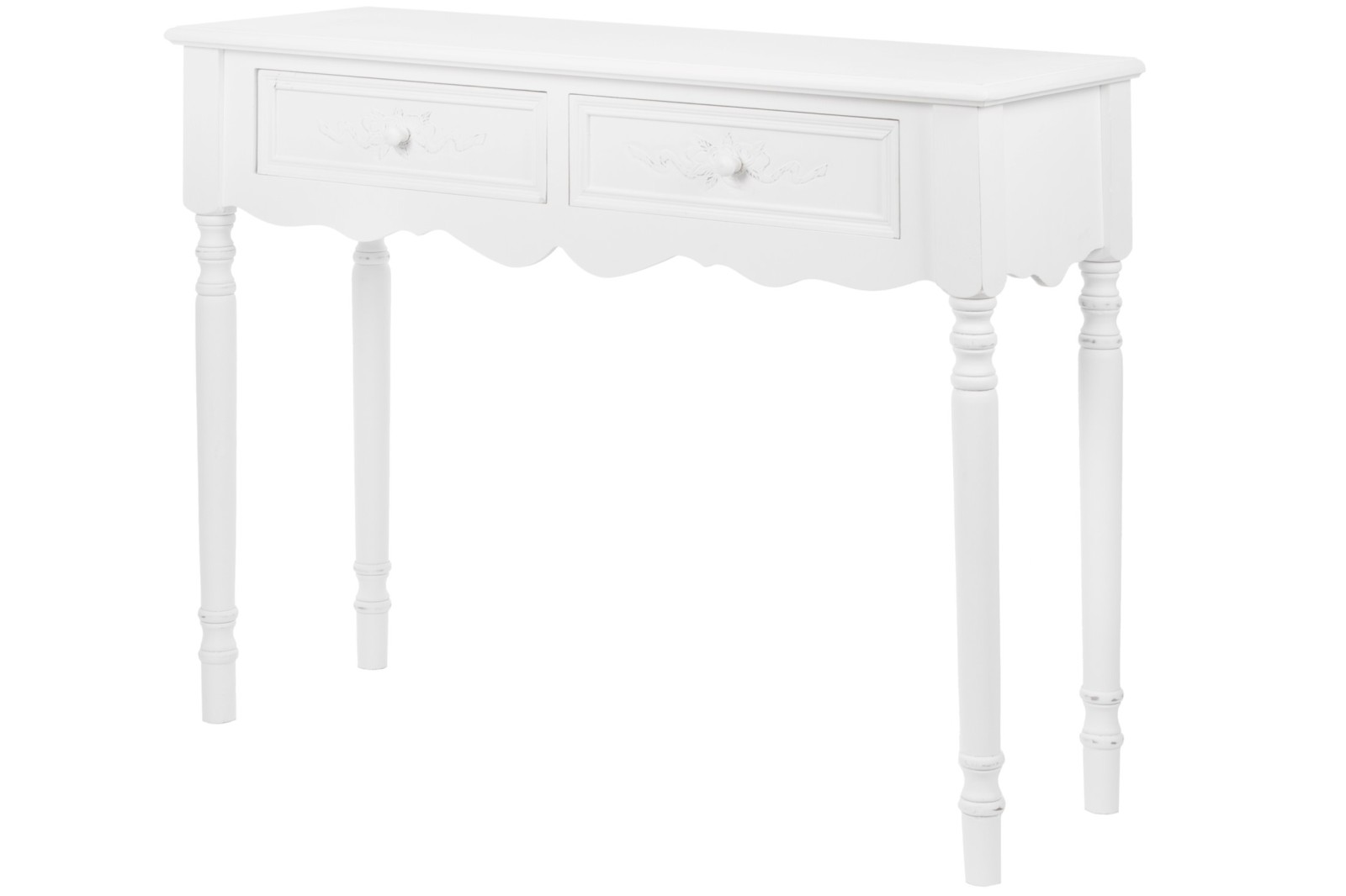 Konsolentisch ELEGANCE - weiß - 2 Schubkästen