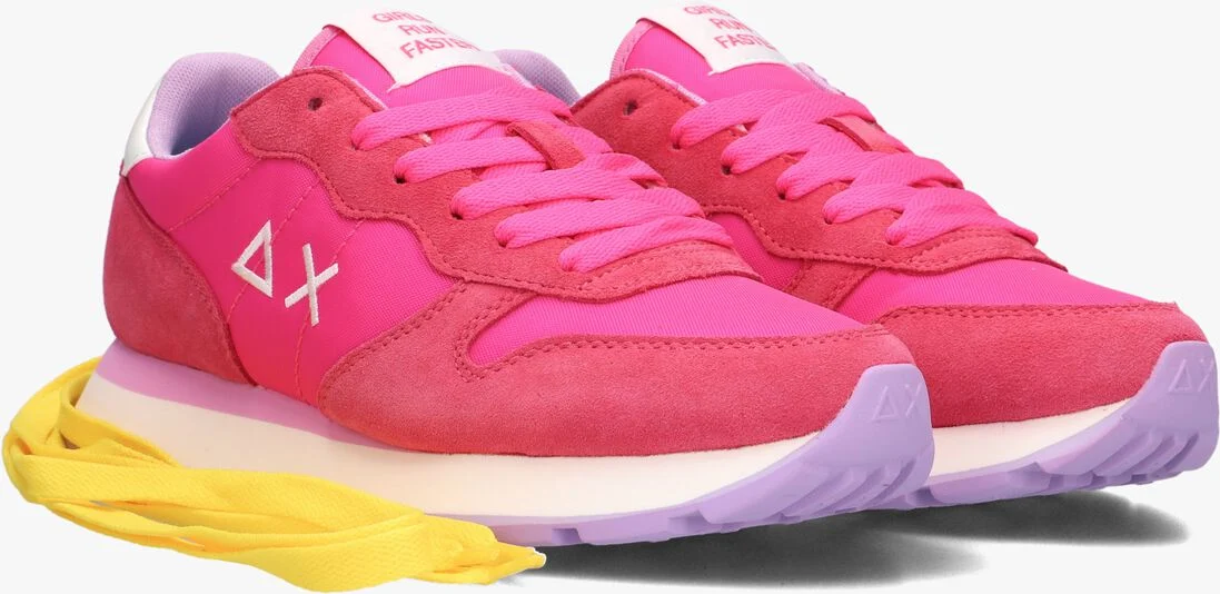 SUN68 roze sun68 lage sneakers ally solid nylon