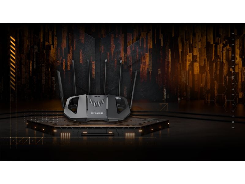 ASUS Dual-Band WiFi Router TUF Gaming BE6500 ASUS TUF Gaming BE6500 Dual Band WiFi 7 (802.11be) Extendable Gaming Router
