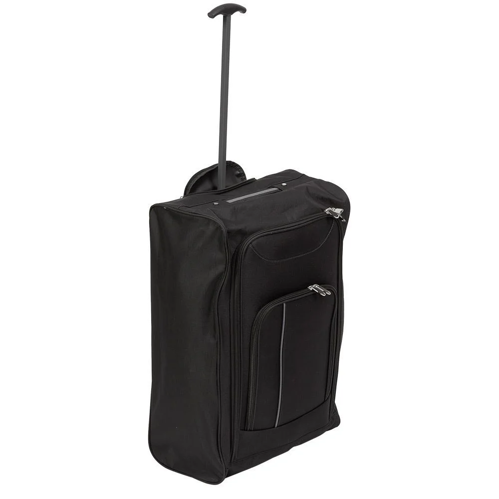 Valise souple moyenne 54L polyester noir L.60xl.40xH.22,5cm