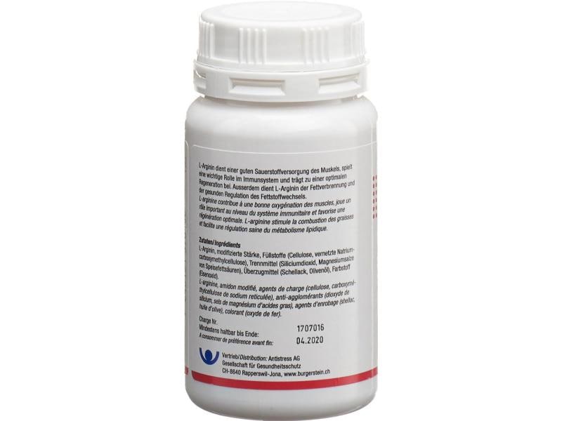 Burgerstein L-Arginin 100 Tabletten Ergänzungsnahrung für Sportler
