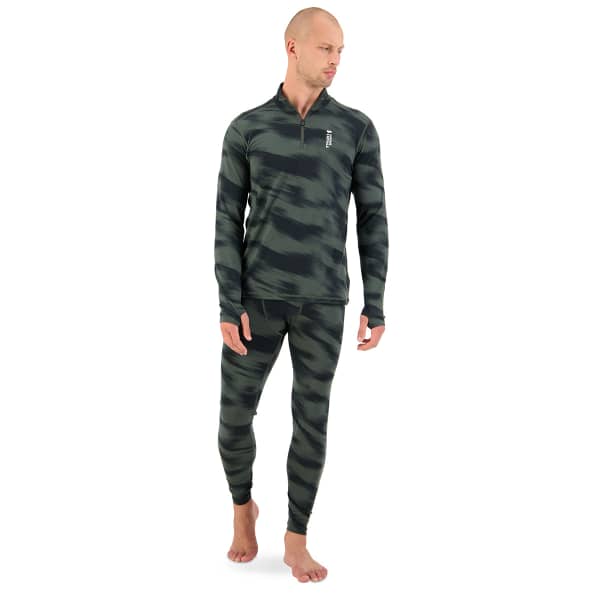 T-shirt thermique MONS ROYALE M CASCADE FLEX 200 1/4 ZIP ROSIN MOTION