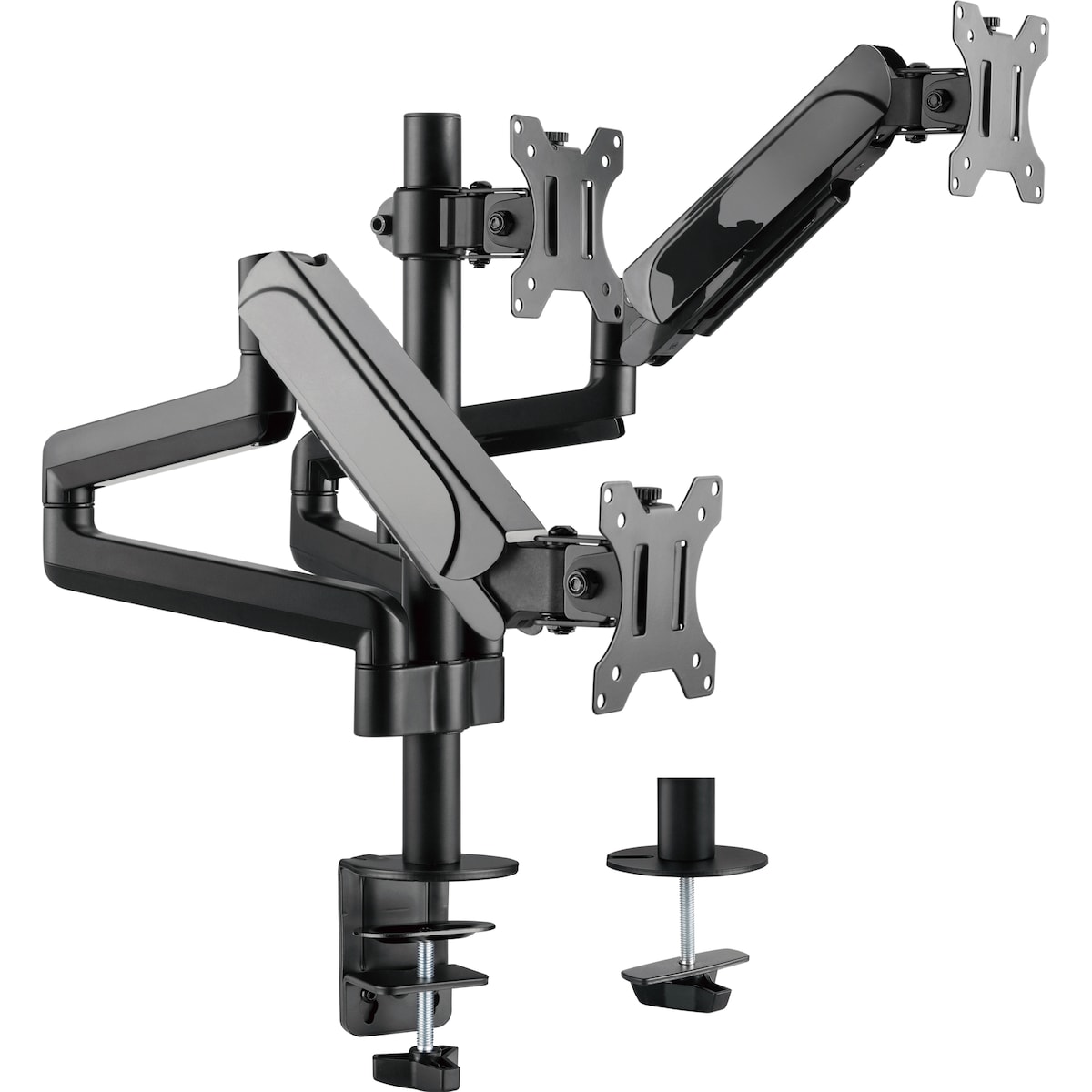 Essentials Triple Spring skjermarm (sort)