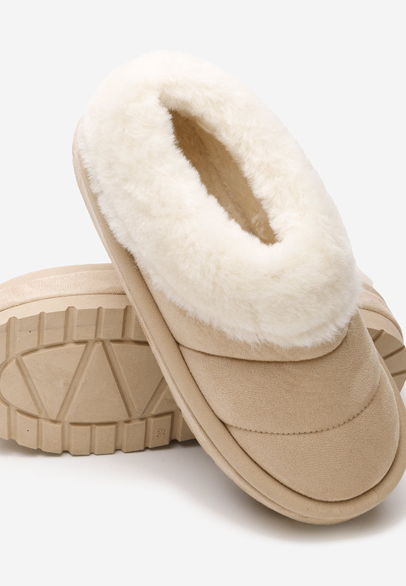 Mules à plateforme beige Dierra V2