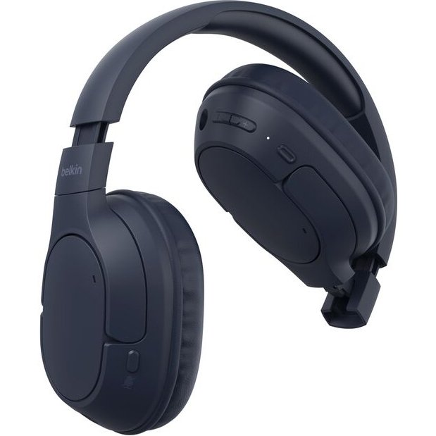 Belkin AUD009HQBL casque Casques Sans fil Arceau Appels/Musique USB Type-C Bluetooth Bleu