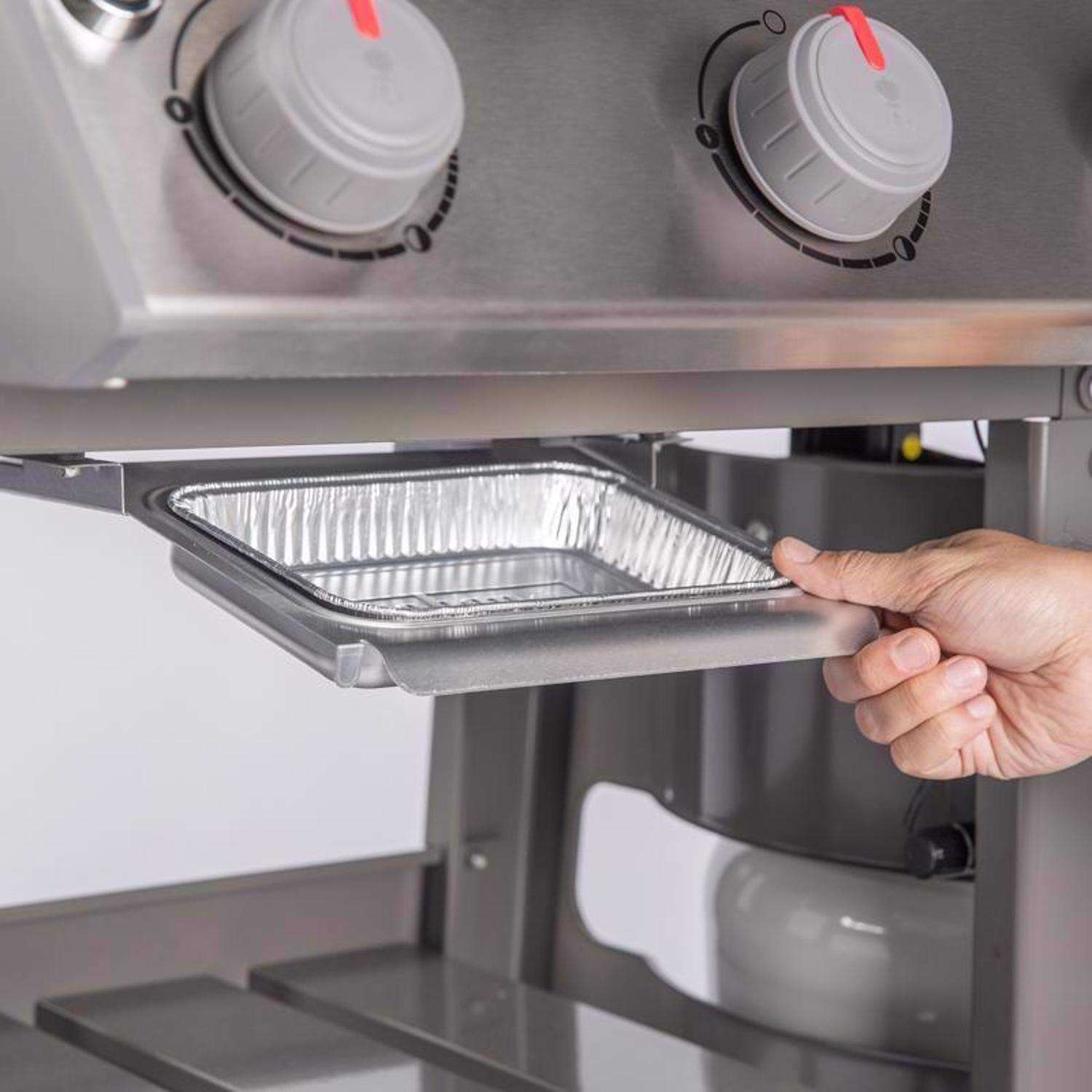 Churrasqueira a gás propano Weber Spirit II E-310 com 3 queimadores, preta.