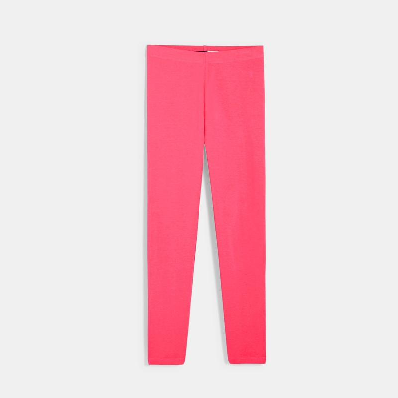 Legging uni rose fille