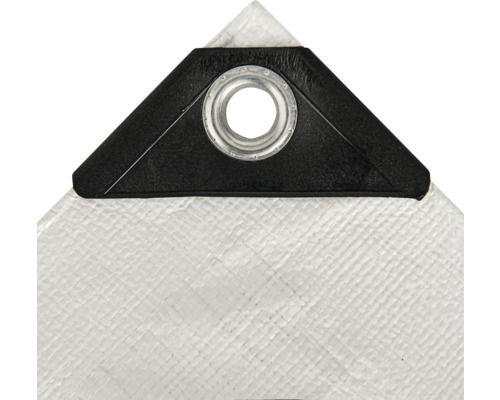 Geweven zeildoek 140 g wit 6 x 8 m