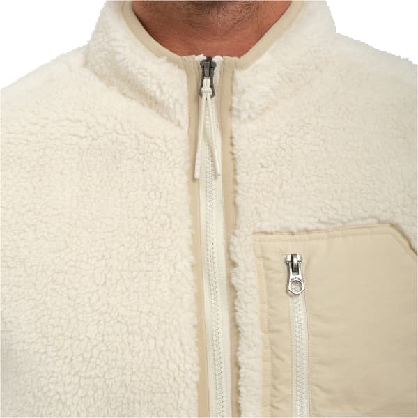 Veste polaire VOLCOM MUZZER FUZZAR VEST DIRTY WHITE
