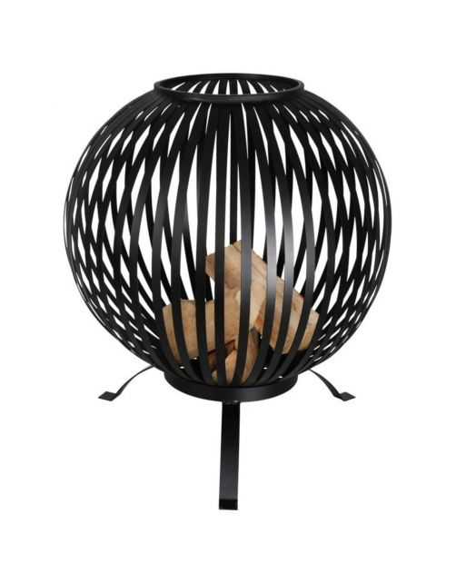 Esschert's Garden Vuurkorf Bolvormig Strepen - Terrasverwarming - 59.2x59.2x73.5 cm