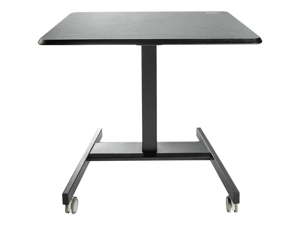 MOBILE STANDING DESK - PORTABLE SIT STAND ERGONOMIC ROLLING CART
