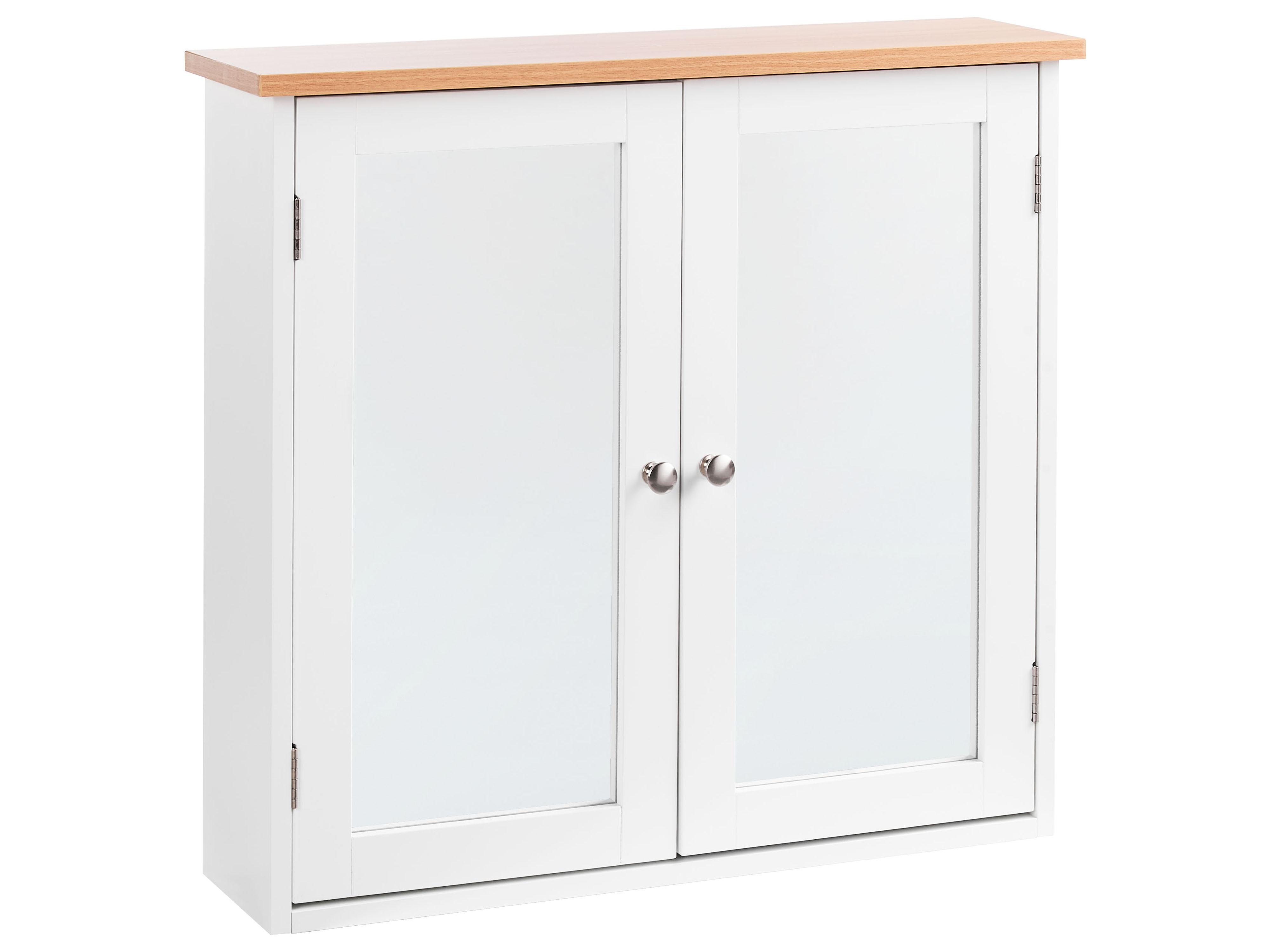 Badkamer wandkast met spiegel ALAMOS 65 cm 60 cm Wit