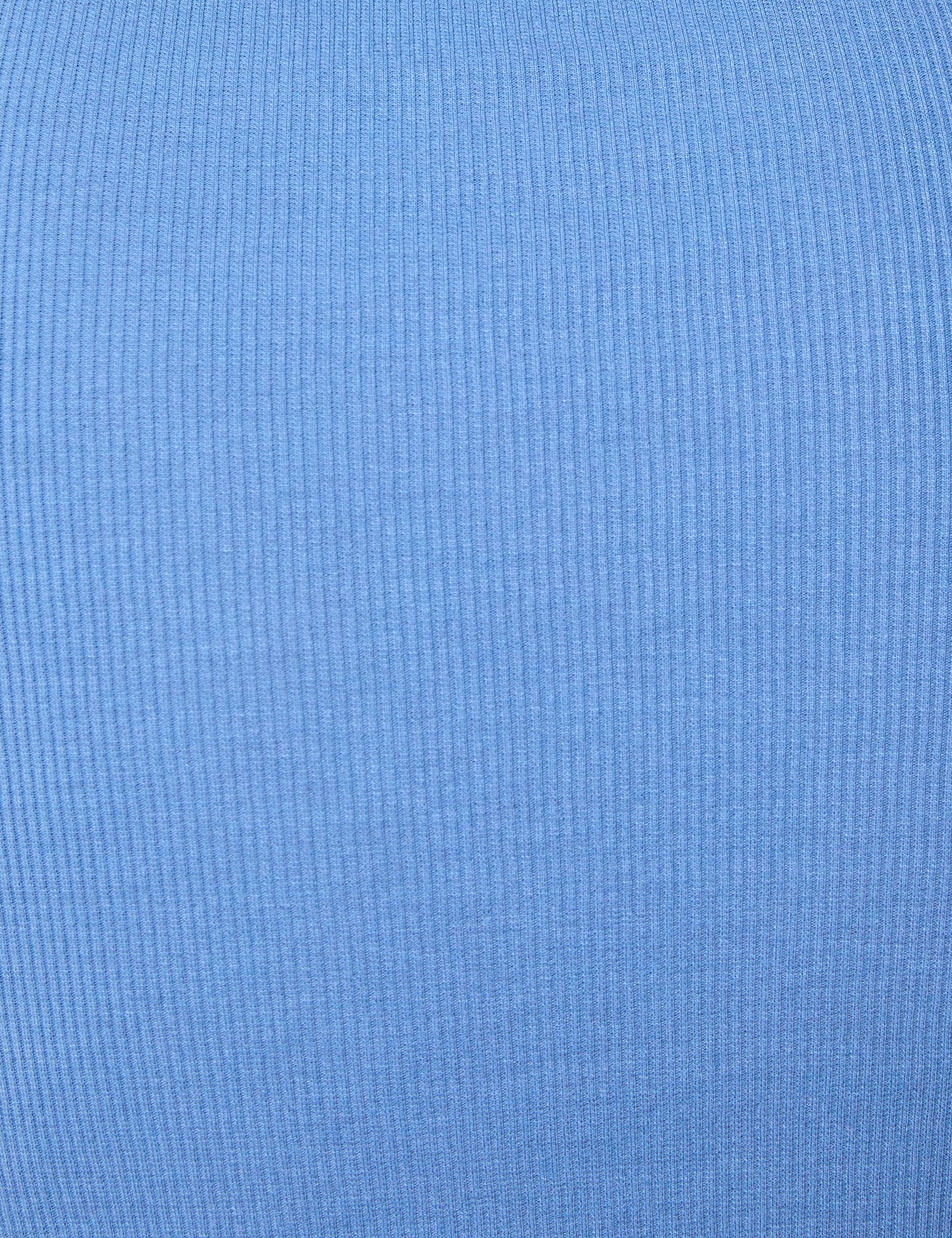 T-shirt côtelé à fronces et liens à nouer bleu ardoise