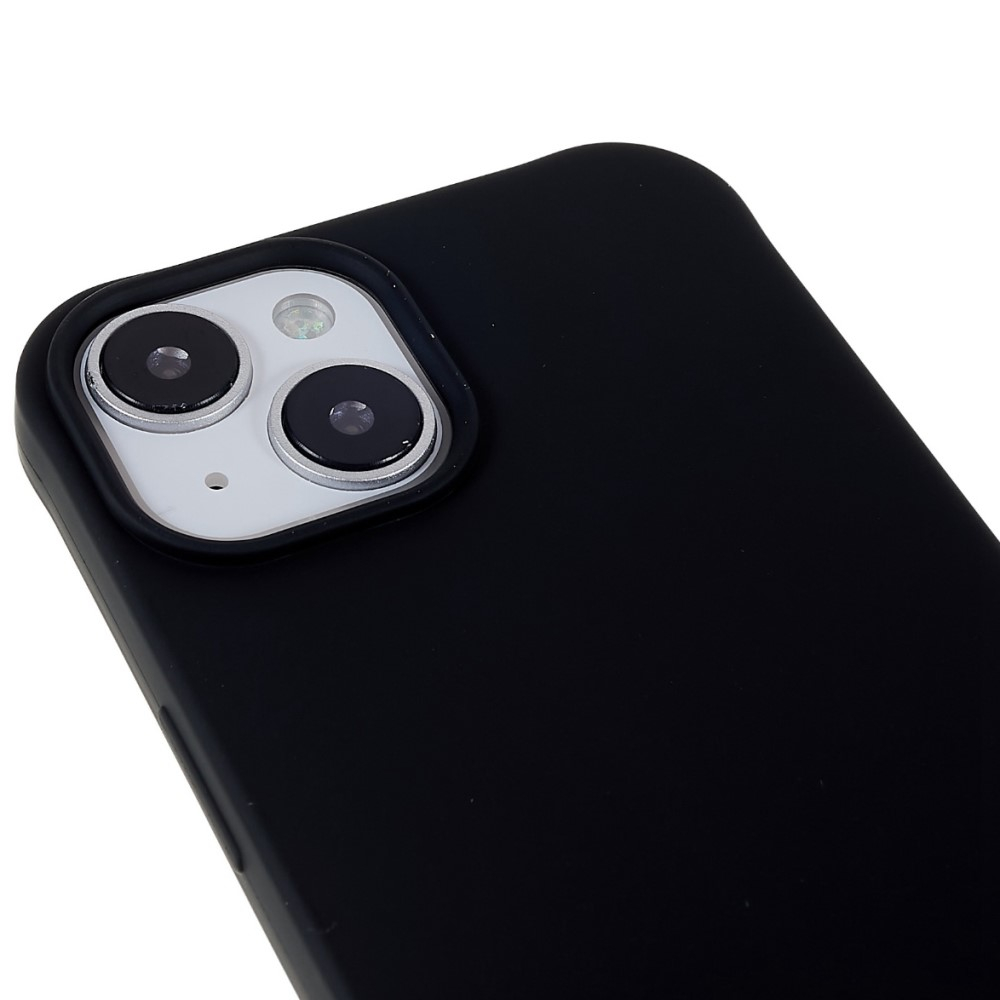 iPhone 14 Necklace Gummi Case Hülle   Handykette Nylon Strap (160cm) - Schwarz