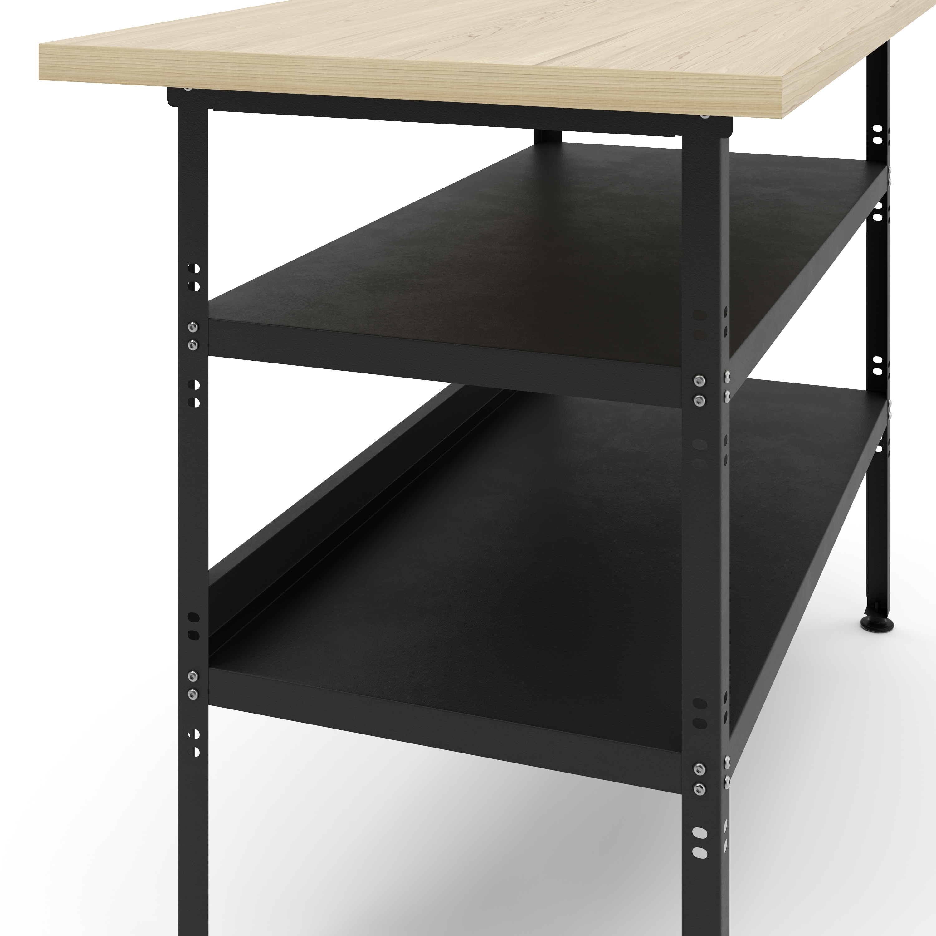 Werkbank mit 2 Ablagen 120 x 60 cm