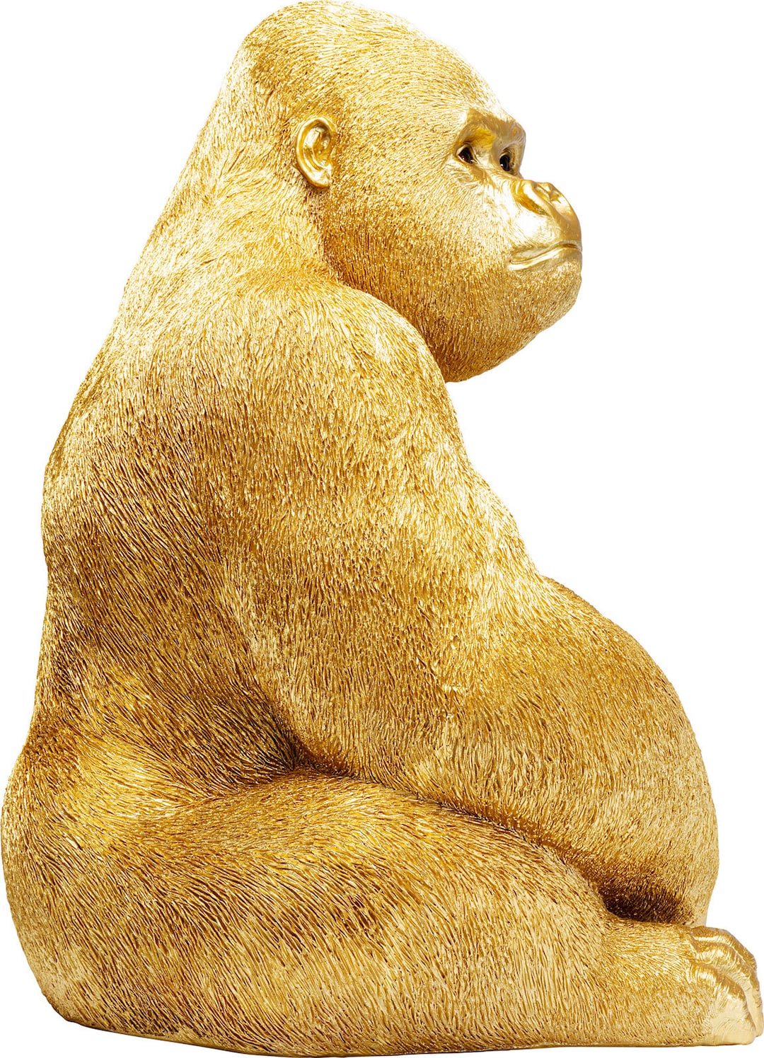 KARE DESIGN Dekofigur GORILLA goldfarbig