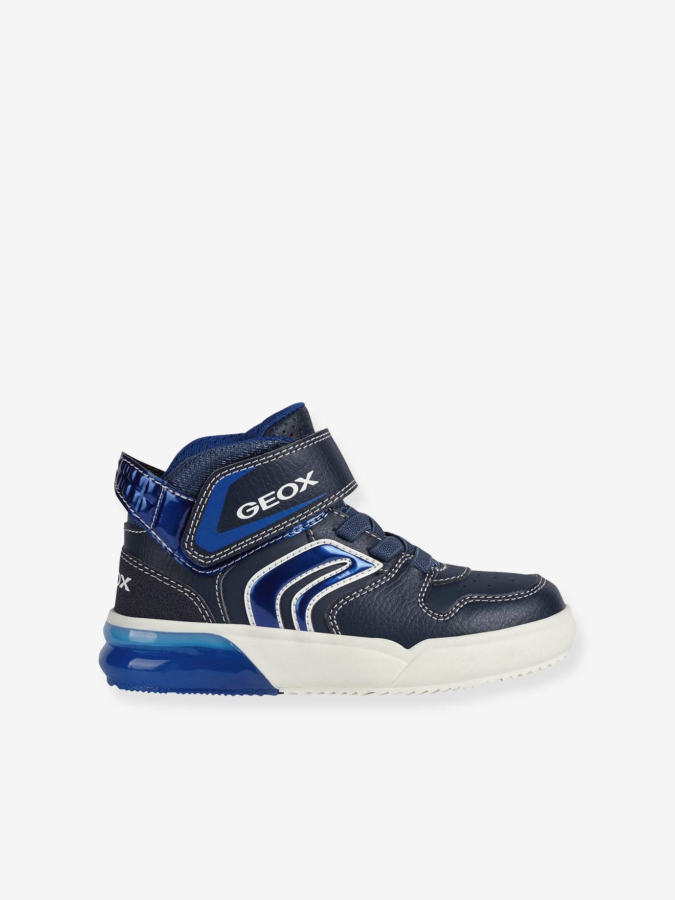 Tênis MID J Grayjay Boy A GEOX® azul escuro liso com estampas