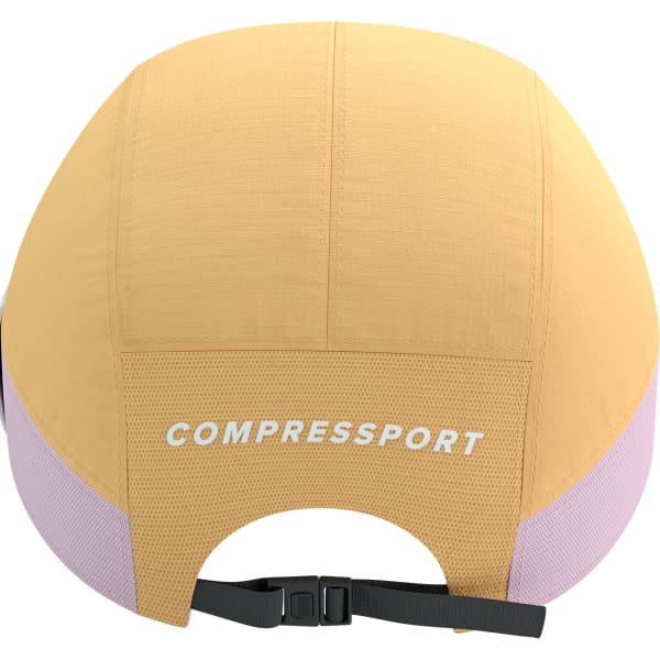 Casquette trail COMPRESSPORT 5 PANEL LIGHT CAP BUFF ORANGE/ROSEATE