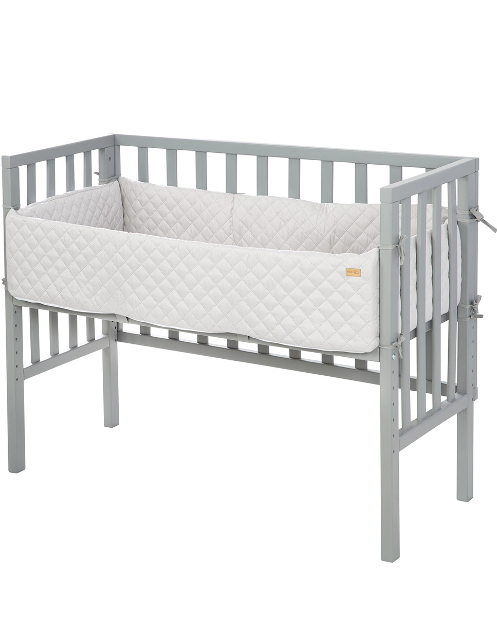 Beistellbett ROBA STYLE 76 x 100 cm (Farbe: grau)
