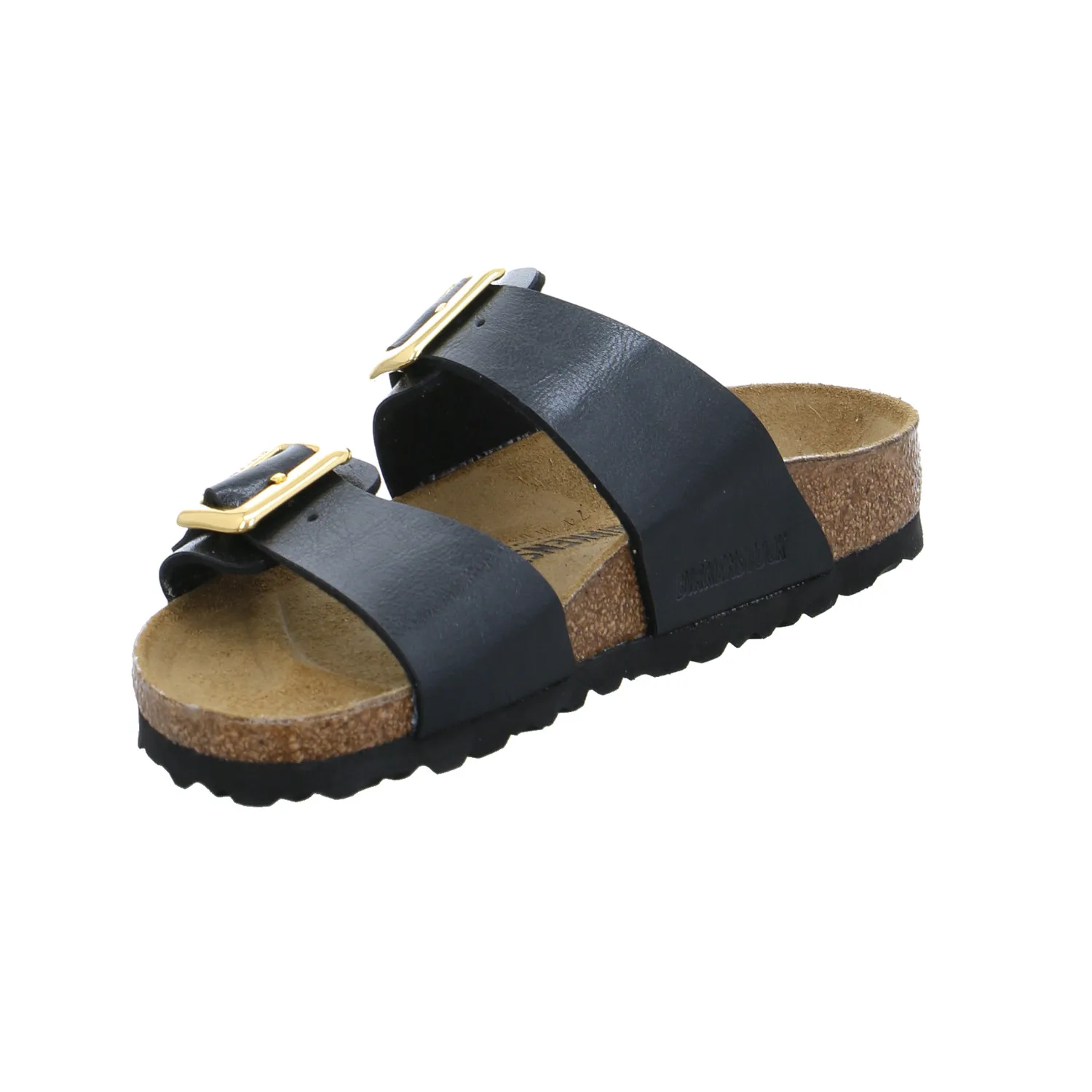 BIRKENSTOCK Bio-Fussbett Schwarz Lederimitat