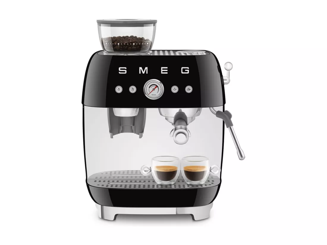 Machine à café combinée Expresso Années 50 noir