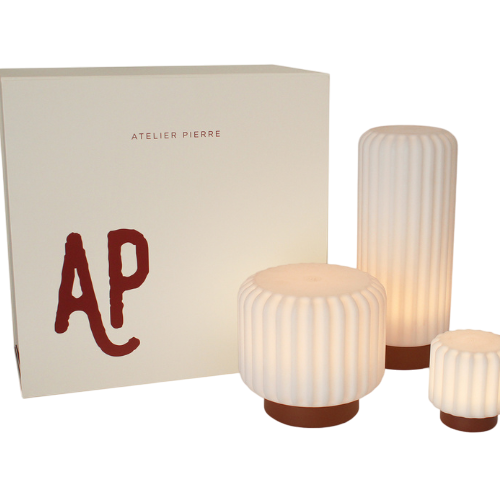 Geschenkset Dentelles Luxe Mini, Tall & Wide Terra