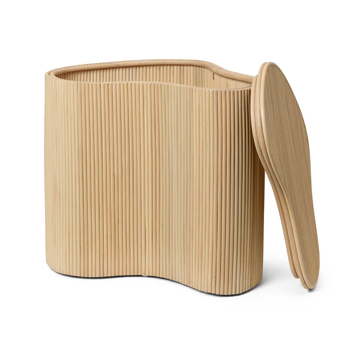 Ferm Living - Isola Rattan Aufbewahrungstisch, natur