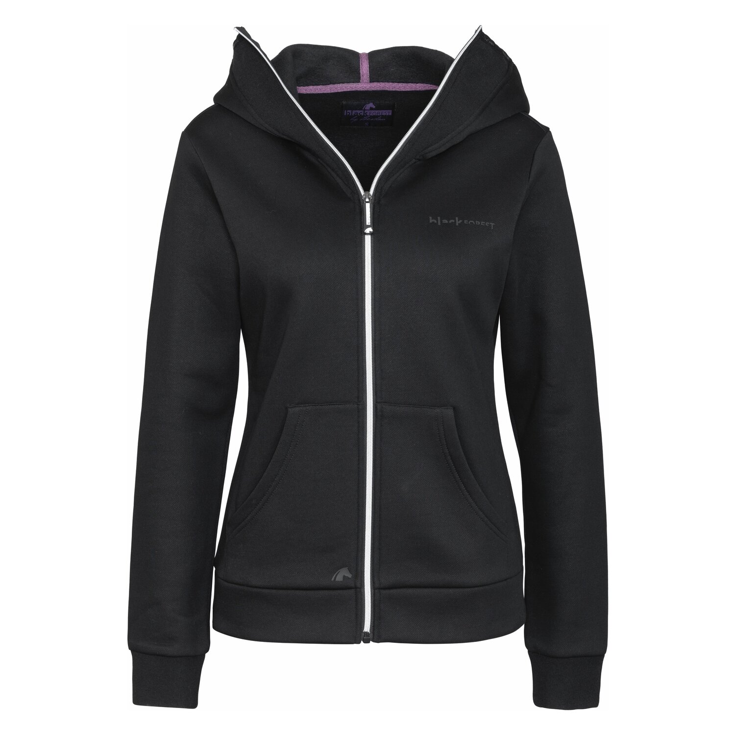 black forest Sweatjacke mit hohem Kragen - black