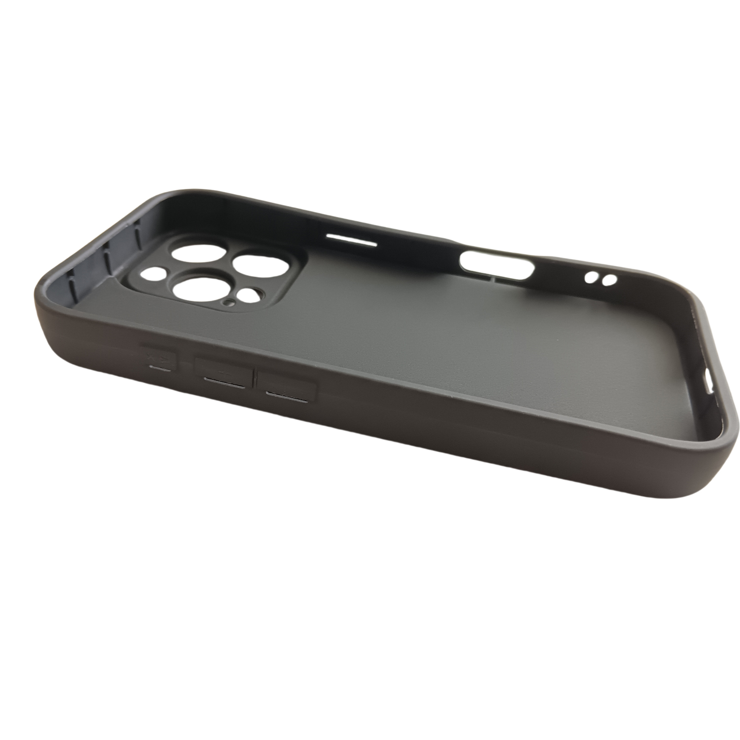 iPhone 16 Pro Max 3D Gummi Case Hülle Retro Kassette - Schwarz