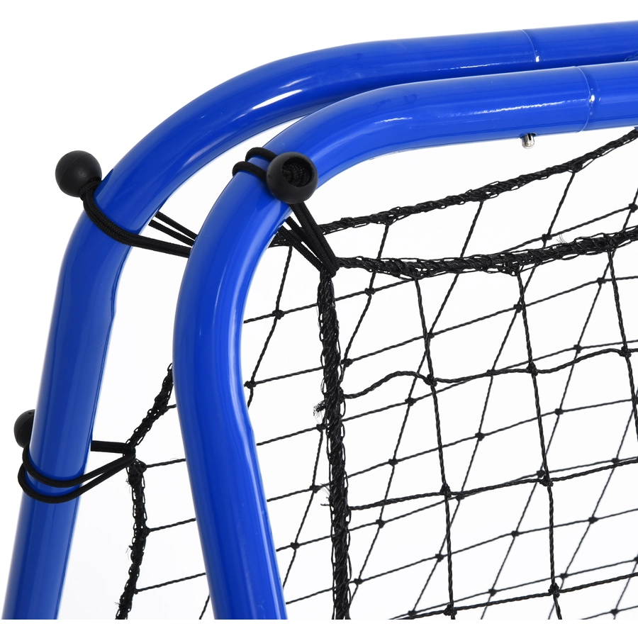 HOMCOM Baseball Rebounder faltbar blau