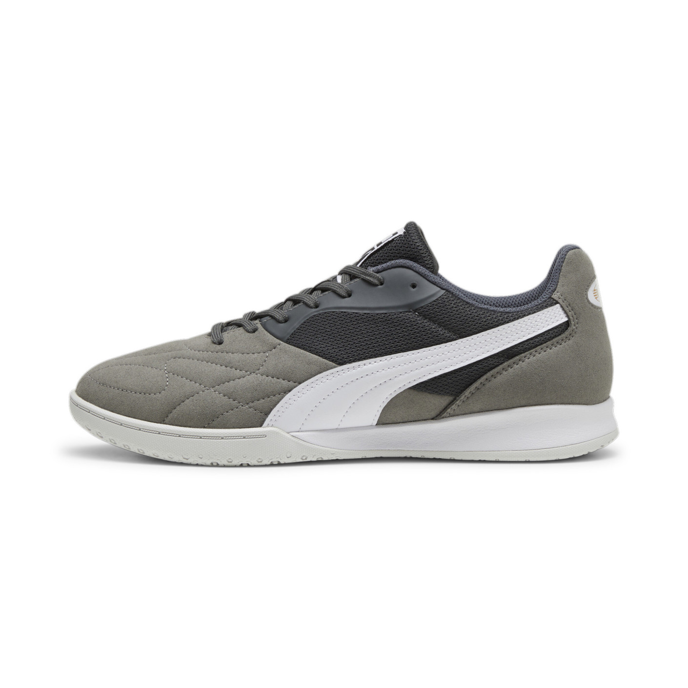 PUMA King Top Zaalvoetbalschoenen (IN) Donkergrijs Grijs Wit
