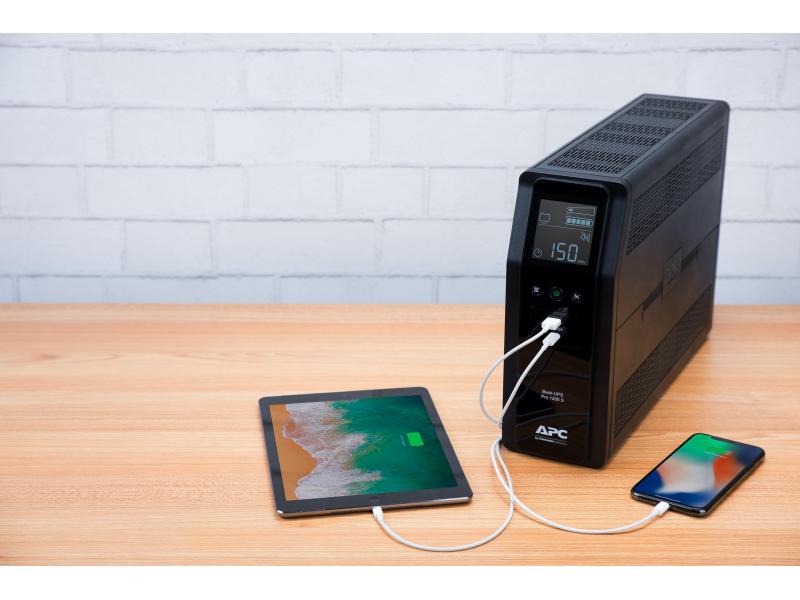 APC USV BR1200SI 1200 VA / 720 W Back UPS Pro BR 1200 VA, Sinewave, 8 Ausgänge, AVR, LCD-Schnittstelle