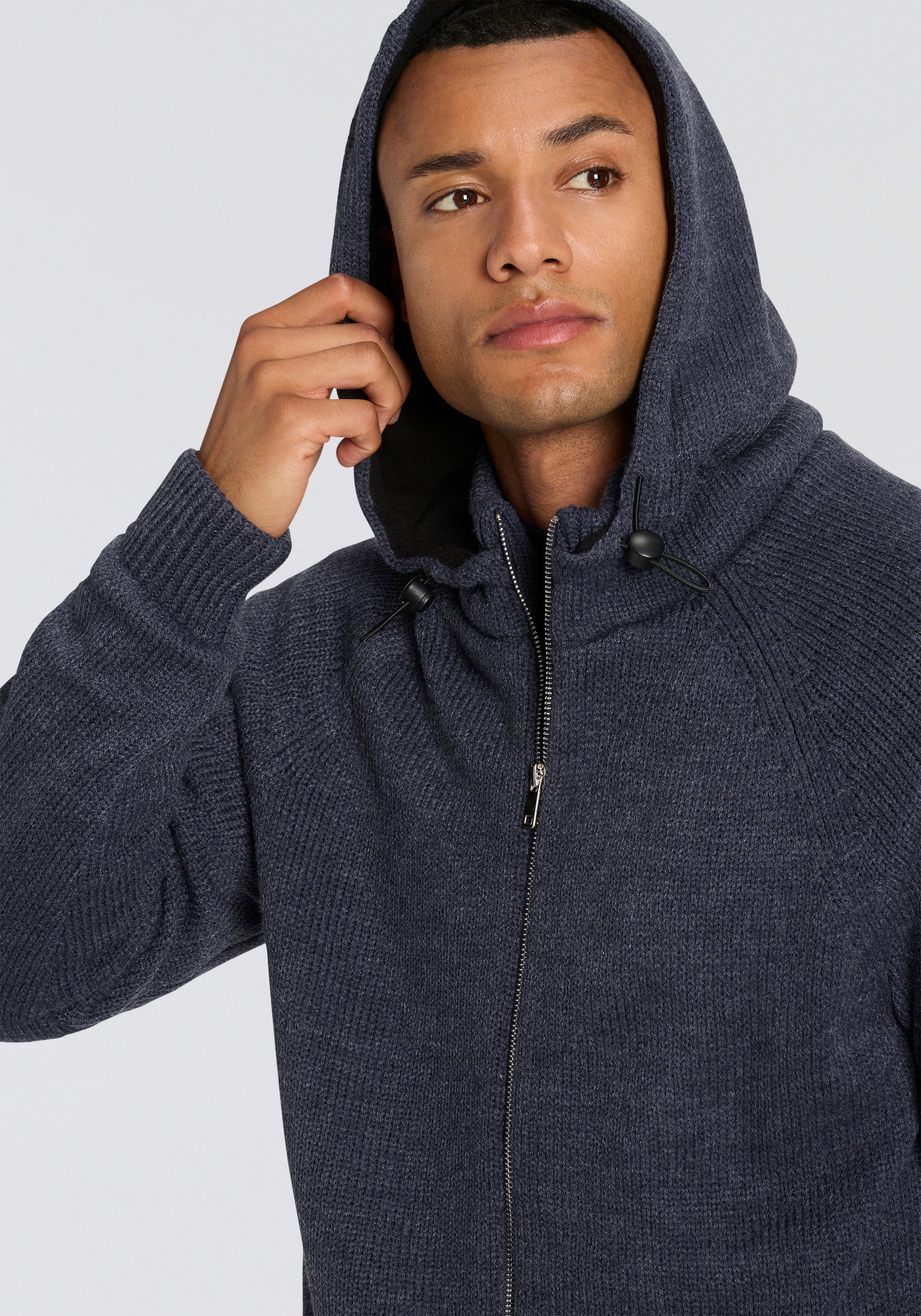 Bruno Banani Kapuzenstrickjacke , warm gefüttert