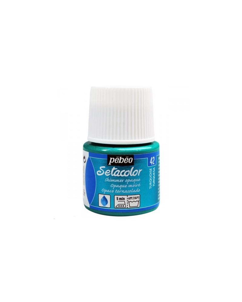Setacolor Opaque moire Turquoise